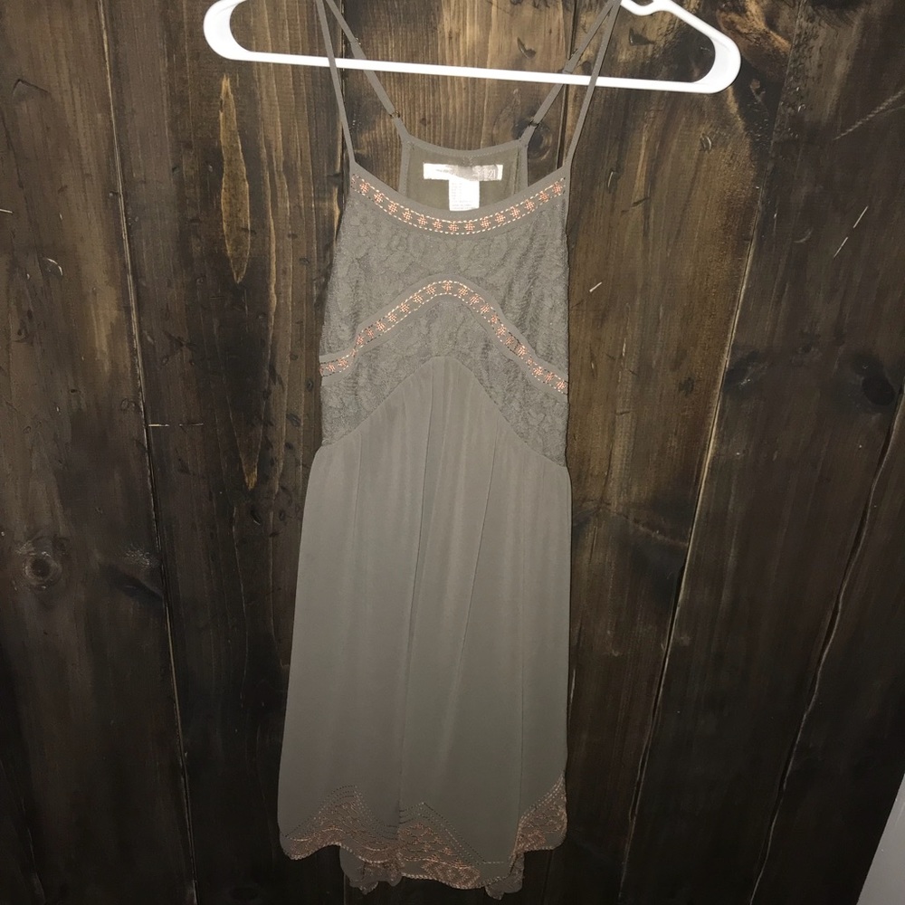 Olive green dress